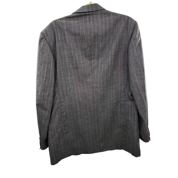 Perry Ellis men’s suit jacket gray made in the USA virgin wool - Picture 2 of 11